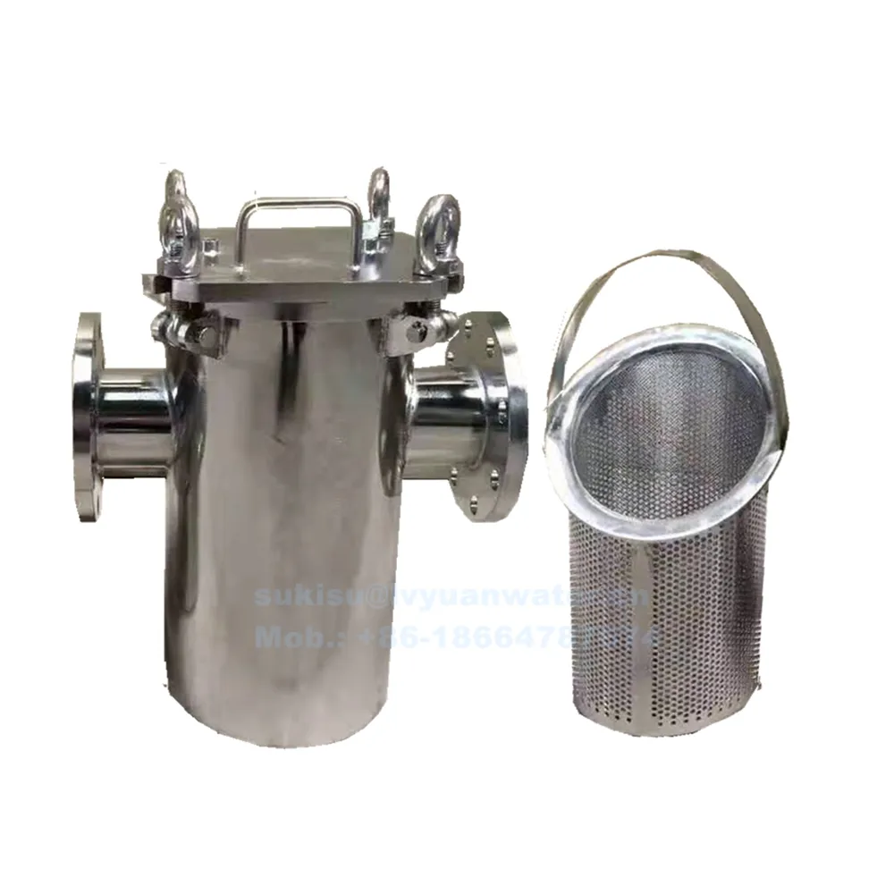 Industriële Micron Mesh SS Rvs Mand type Zeef Filter voor Vloeibare Olie Water Micro Filter Filtratie