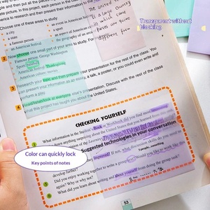 Boxed Gradient Roll Sticky <b>Notes</b> Ins Stylish Pull Out Memo Pads Minimalist Label <b>Notes</b> For Student Message Reminder - Product Image 3