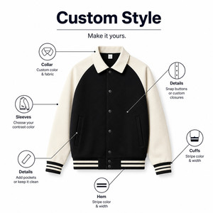 Suéter Unisex de Algodón y Poliéster con Botones en el Cuello, 380g, Estilo Chic, Bordado, Otoñal, Nuevo, en Stock, Blanco y Azul - Product Image 4