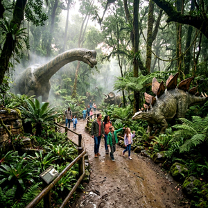 Modelo de Dinosaurio Animatrónico Gigante Personalizado con Temática de Dinosaurios de la Jungla, Brachiosaurus, para Parques de Aventuras - Product Image 1