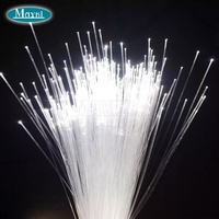 Rollo de fibra óptica Mayki con brillo de extremo de plástico de 1,0mm para decoración de luces de estrella de techo de coche
