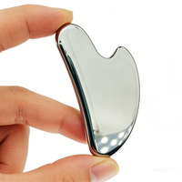 Outil de massage Gua Sha en acier inoxydable de qualité médicale 304, en forme de cœur, pour lifting facial