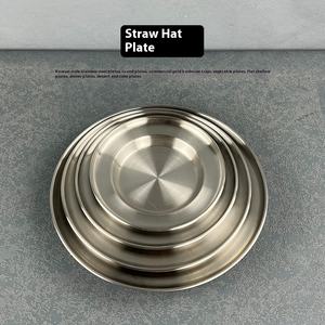 Ensemble moderne de plaques en acier inoxydable double couche pour fruits de mer pour Sashimi Huître Crabe Tour Buffet Présentoir Porte-chapeau de paille - Product Image 1