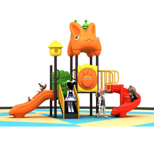 Aire de <span class=keywords><strong>jeux</strong></span> extérieure pour enfants <span class=keywords><strong>avec</strong></span> <span class=keywords><strong>toboggan</strong></span> et balançoire Équipement de parc d'attractions combiné extérieur pour enfants - Product Image 2
