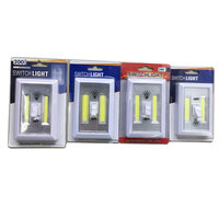 Lampe de secours portable COB super lumineuse, moderne, rectangulaire, en ABS, avec aimant, interrupteur LED, fonctionne sur piles, lampe de nuit