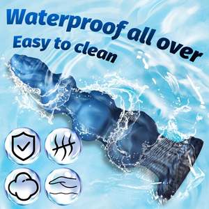 Gerçekçi hayvan dev fantezi at sıvı silikon Dildos Anal seks oyuncakları g-spot büyük canavar köpek düğüm yapay penis erkekler kadınlar için - Product Image 5