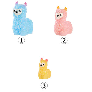 Pinzas para el Cabello de Resina con Diseño de Alpaca, Color Rosa, Azul y Amarillo, Accesorio de Regalo Unisex, Hecho a Mano - Product Image 4