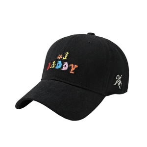 Wholesale Custom 100% Cotton Men's Sport Cap 6 Panels 3D Embroidery Logo High Quality Unisex Solid Color Baseball Cap - Product Image 3