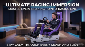 Nouveau <span class=keywords><strong>simulateur</strong></span> de course avec siège baquet confortable, siège de course, entraînement à la conduite automobile, simulation de course - Product Image 4