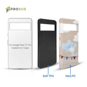 Coque de téléphone vierge 2-en-1 Prosub 3D par sublimation, en PC et TPU, avec revêtement de sublimation, pour <span class=keywords><strong>Google</strong></span> <span class=keywords><strong>Pixel</strong></span> <span class=keywords><strong>7</strong></span> <span class=keywords><strong>Pro</strong></span> - Product Image 1