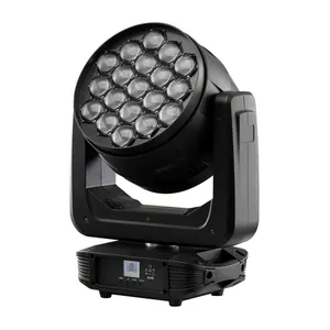 السلس يعتم كبيرة غسل 19x30w rgbw 4in1led شعاع كشاف أمامي متحرك غسل التكبير ديسكو مرحلة معدات led تتحرك إضاءة أمامية