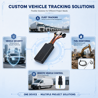 Traceur GPS 4G GSM/GPRS KS005 SIMCOM A7670SA compatible PC pour voiture, avec contrôle à distance de coupure de carburant et d'alimentation, double dispositif Beidou pour moto