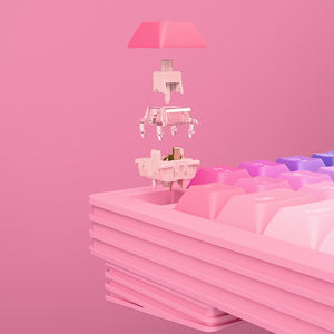 <span class=keywords><strong>Clavier</strong></span> mécanique à joint tri-mode Bluetooth 82 touches <span class=keywords><strong>Clavier</strong></span> de jeu sans fil rechargeable sans fil 75% RGB remplaçable à chaud - Product Image 3