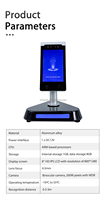 Terminal de contrôle d'accès par reconnaissance faciale 8 pouces, écran tactile étanche, lecteur d'empreintes digitales, code QR, carte RFID, système de gestion du temps de présence