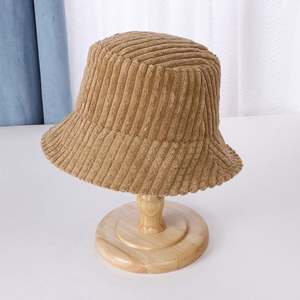 Chapeau de pêcheur pour femme en gros Chapeau seau d'hiver en velours côtelé pour femme Chapeaux seau d'hiver - Product Image 4