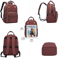 2022 LOVEVOOK unisexe 15.6 pouces grands sacs à dos antivol pour ordinateur portable d'affaires avec serrure université voyage sacs à dos pour ordinateur portable