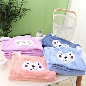<span class=keywords><strong>2022</strong></span> venta superior Animal de dibujos animados suave con capucha Albornoz niño bebé toalla infantil niños Bata para uso en el baño - Product Image 6