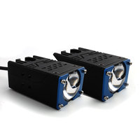 Projecteur LED à lentille unique pour calandre, feux de route et de croisement, lampe de conduite, projecteur auxiliaire pour Jeep, camionnette, SUV