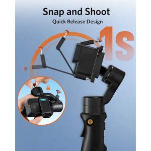 Estabilizador de cardán de 3 ejes Hohem Pro4 para cámaras de acción GoPro Hero 12 11 10 9, grabadora de video portátil a prueba de agua - Product Image 4