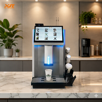 Machine à café distributrice commerciale intelligente entièrement automatique en acier inoxydable, vente en gros d'usine