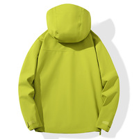 Vestes imperméables à trois couches, coupe-vent, à capuche, fermeture éclair intégrale, offre directe d'usine, vestes techniques imperméables pour l'extérieur