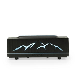 Mountain Design 3D Flame <b>Humidifier</b> 0.5L Aroma Diffuser Desktop Indoor Use with Timing Function US EU <b>UK</b> AU Standard - Product Image 1