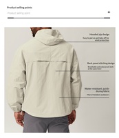 Veste de sport d'hiver pour homme OEM ODM, en nylon, écologique, respirante, imperméable, softshell, à fermeture éclair, avec capuche, coupe-vent