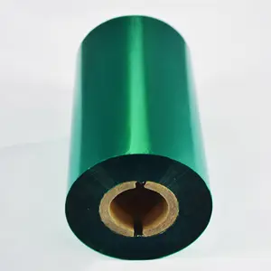 Высококачественная Заводская прямая восковая Смола со штрих-кодом, лента для принтера свежего зеленого цвета
