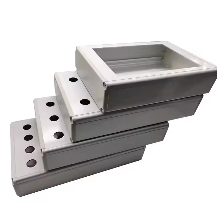 Industrial Automation Control 7 Inch HMI Touch Screen Handheld Aluminum Alloy Side Cover Plastic Installation Box