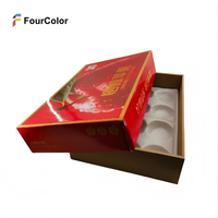 Insert en plastique thermoformé de qualité alimentaire, forme personnalisée, pour boîte d'emballage de fruits (pommes)