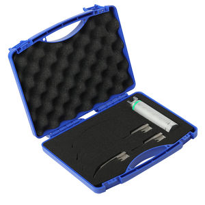 Haiye Ensemble laryngoscope à fibre optique d'anesthésie réutilisable avec 6 lames Outils chirurgicaux ORL Kits de lames médicales incurvées et droites - Product Image 5