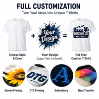Kaos Streetwear DG001 180gsm 100% Katun dengan Pola Cetak Kustom Produksi Film Media Tim Staf Seragam Grosir Cepat Kering
