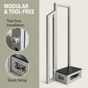 Modular Golf Club Display <b>Rack</b> Professional Sports Equipment Stand with Perforated Aluminum Frame for Retail Shop Store Golf - Product Image 2