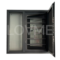 Modelo de aplicación multifuncional Configuración estándar Mejor rendimiento Diseño de abducción Ventana abatible de aluminio universal