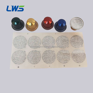 Capsules de <span class=keywords><strong>café</strong></span> vides en <span class=keywords><strong>aluminium</strong></span> avec couvercle compostable et corps en <span class=keywords><strong>aluminium</strong></span>, OEM, vente en gros - Product Image 1