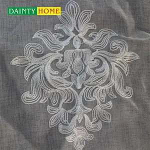 Embroidery Curtain Embroidery Cutwork Simple Curtain for Window Flat Living and Dining Room Decorate Home Hotel Office