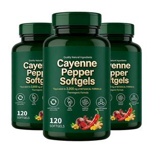 Fournisseur direct d'usine OEM, complément alimentaire à base de piment de Cayenne en gélules molles, stimulant naturel de l'énergie, soutien au bien-être, santé des adultes - Product Image 3
