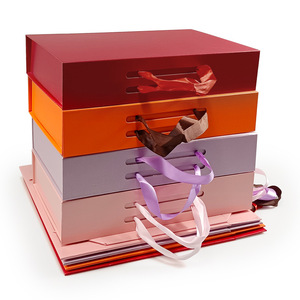 Caja de Embalaje Plegable Económica, Tipo Concha, Portátil, para Ropa y Ropa Interior, Rígida, Gruesa, Magnética, con Asa, para Regalo - Product Image 2
