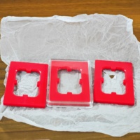 Boîte à pièces en plastique rigide sans PVC, deux trous, porte-pièces à clipser, boîte en plastique