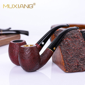 Muxiang Stone Wood Pipe Bent Type Multi Function Tobacco Pipe - Product Image 4