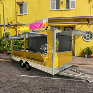 2024 camion de nourriture de crème glacée Mobile camion de vente de nourriture Mobile chariot de Hot Dog Concession remorque de nourriture avec équipement de cuisson voiture-restaurant