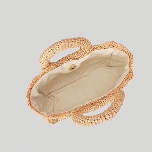 Bolso de Mano de Paja Tejida a Mano, Diseño Personalizado de Primavera/Verano, para Mujer, Ideal para la Playa o Vacaciones - Product Image 4