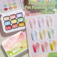 BORN PRETTY – Lot de 9 Gels Pat Pat Multicolores Printaniers – Vente Directe Usine – Kit de Gels Pat Pat Dégradés pour Salon de Manucure