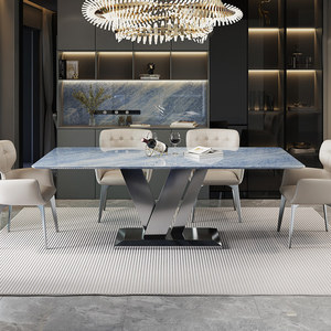 Tavolo <span class=keywords><strong>da</strong></span> <span class=keywords><strong>pranzo</strong></span> rettangolare in marmo di lusso italiano, adatto per sala <span class=keywords><strong>da</strong></span> <span class=keywords><strong>pranzo</strong></span>, cucina, hotel e appartamento - Product Image 2