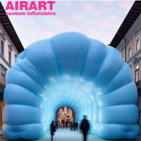 Grande tente gonflable blues de carnaval, chapiteau gonflable de tente de dôme d'affichage de publicité extérieure pour des événements de club, festivals de musique