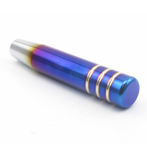 Auso-Racing Aluminum Gear <b>Shift</b> <b>Knob</b> 13Cm 9Cm 17.5Cm Universal Car Modification Blue Finish - Product Image 2