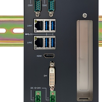 Ordinateur industriel sur rail DIN, chipset H110, prend en charge les processeurs LGA 1151 de 6e/7e/8e/9e génération, 2 ports LAN avec 1*PCIe X8, large plage de température, CE RoHS IPC