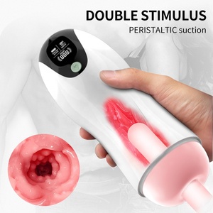 Mainan Masturbator pria isi ulang USB, dengan getaran dan penghisap suara, cangkir Vagina, mainan seks dewasa untuk pria - Product Image 2