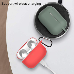เคสซิลิโคนกันกระแทกแบบนิ่มสำหรับ Airpods <span class=keywords><strong>Pro</strong></span> รองรับการชาร์จ<span class=keywords><strong>ไร้</strong></span><span class=keywords><strong>สาย</strong></span> - Product Image 4