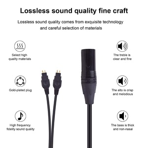Câble HiFi avec 4 broches XLR équilibré mâle pour Sennheiser <span class=keywords><strong>Hd600</strong></span> Hd650 Hd660s Hd580 XLR casque remplacement Audio câble de mise à niveau - Product Image 6